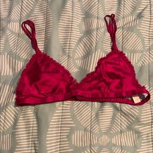 Victoria’s Secret Magenta Silk Bralette (sz S)